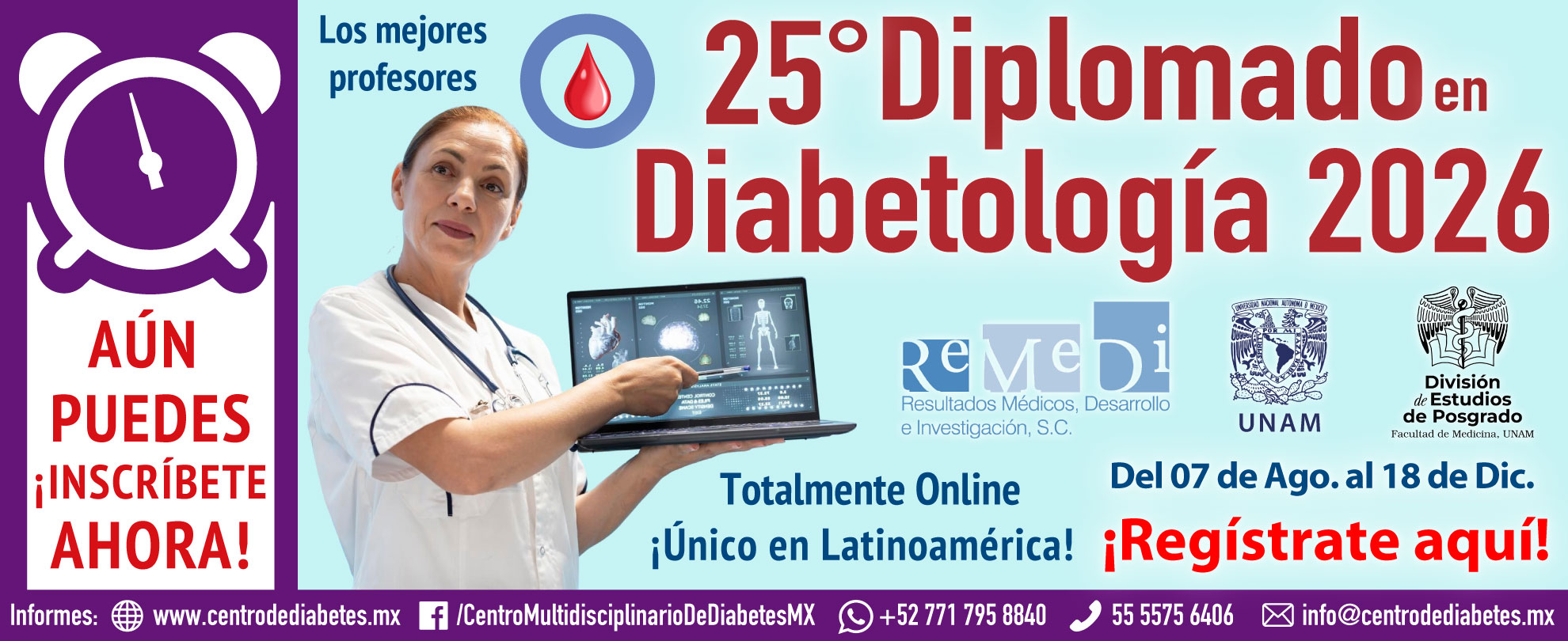 25° Diplomado en Diabetología, Manejo y Educación para el Autocuidado en Diabetes 2026 - 2